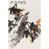 【已售】庾超然 四尺三開《碩果累累》 黃鶴樓書畫院院長