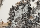 【已售】庾超然 三尺《東坡行吟圖》 黃鶴樓書畫院院長