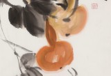 【已售】庾超然 四尺三開《福祿滿堂》 黃鶴樓書畫院院長