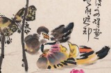 【已售】曲逸之 四尺對開《荷葉五寸荷花嬌》 河南省著名花鳥畫家