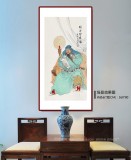 【已售】曹建濤 四尺《關帝圣君像》 獨具特色水墨人物畫家