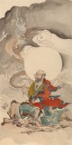 【已售】曹建濤 四尺《羅漢圖》 獨具特色水墨人物畫家