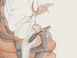 曹建濤 四尺《羅漢圖》 獨具特色水墨人物畫家