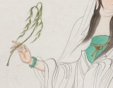 【已售】曹建濤 四尺《南無(wú)觀世音菩薩》 獨(dú)具特色水墨人物畫(huà)家
