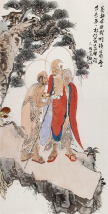 【已售】曹建濤 四尺《菩提本無樹》 獨具特色水墨人物畫家
