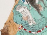 【已售】曹建濤 四尺《關帝圣君像》 獨具特色水墨人物畫家