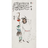 曹建濤 四尺《事事如意》 獨(dú)具特色水墨人物畫家