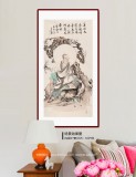 【已售】曹建濤 四尺《菩提本無樹 明鏡亦非臺》 獨具特色水墨人物畫家