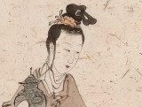曹建濤 小四尺《送瑞圖》獨具特色水墨人物畫家