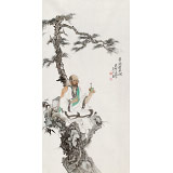【已售】曹建濤 四尺《菩提本無樹》 獨(dú)具特色水墨人物畫家