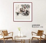 尹和平 四尺斗方《碩果累累》 當代鄉土童趣繪畫名家