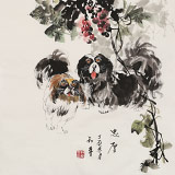 尹和平 四尺斗方《忠厚》 當代鄉(xiāng)土童趣繪畫名家