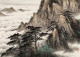 【已售】劉金河 四尺《黃岳晴云》 國家畫院山水名家