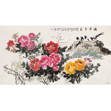 【已售】梁景欣 六尺《滿堂喜氣》 青大美院學院派畫家