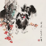 尹和平 四尺斗方《寶貝》 當代鄉(xiāng)土童趣繪畫名家