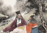 【已售】鄒本財 三尺《對弈圖》 公主嶺市美協常務副主席