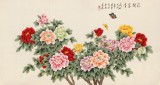 【已售】凌雪 六尺《花開富貴》 北京美協(xié)會(huì)員