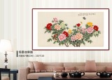 【已售】凌雪 六尺《花開富貴》 北京美協(xié)會(huì)員