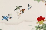 【已售】凌雪 小六尺《百鳥朝鳳》 北京美協會員