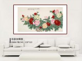 【已售】凌雪 六尺《花開富貴》 北京美協會員