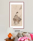 曹建濤 小四尺《送瑞圖》獨具特色水墨人物畫家
