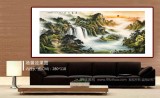 【已售】楊銘昌 小八尺《源遠流長》 安徽山水畫研究協會理事