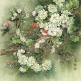 趙逸梅 四尺斗方《清香久遠》 著名工筆畫家