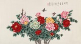 凌雪 六尺《花開富貴》 北京美協會員