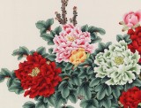 凌雪 六尺《花開富貴》 北京美協會員