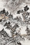【已售】庾超然 四條屏《四季山水》 黃鶴樓書畫院院長