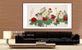 【已售】凌雪 六尺《花開富貴》 北京美協(xié)會員