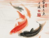 【已售】周升達 四尺斗方《富貴久魚》 中國畫院國畫組長（詢價）
