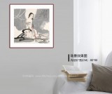 【已售】李鳳英 四尺斗方《秋水》 北京美協(xié)會員