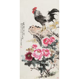 【已售】梁景欣 四尺《富貴吉祥》 青大美院學院派畫家