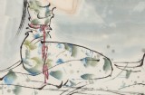【已售】李鳳英 四尺斗方《夜吟方知月近人》 北京美協會員（詢價）