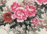 【已售】梁景欣 六尺《花開富貴》 青大美院學院派畫家