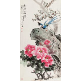 【已售】梁景欣 三尺《玉堂富貴》 青大美院學院派畫家