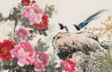 【已售】梁景欣 小六尺《富貴同春》 青大美院學(xué)院派畫家
