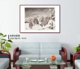 韓恩勝 四尺三開(kāi)《慵閑無(wú)一事》中美協(xié)會(huì)員 水墨漫畫(huà)名家