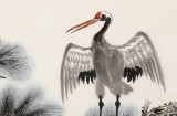 朱祖義 四尺《松齡鶴壽》 中國老子書畫院副院長