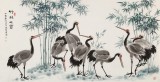 朱祖義 四尺《竹林七賢》 中國(guó)老子書(shū)畫(huà)院副院長(zhǎng)
