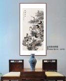 【已售】朱祖義 四尺《松鶴延年》 中國老子書畫院副院長
