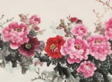 梁景欣 六尺《富貴有余》 青大美院學院派畫家