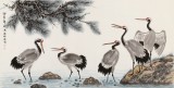 朱祖義 四尺《松鶴延年》 中國老子書畫院副院長