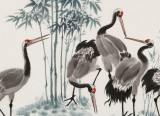 朱祖義 四尺《竹林七賢》 中國(guó)老子書(shū)畫(huà)院副院長(zhǎng)