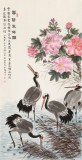 【已售】朱祖義 四尺《蓉蔭聚仙圖》 中國老子書畫院副院長