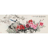 【已售】梁景欣 小六尺《玉堂富貴》 青大美院學院派畫家