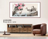 朱祖義 四尺《鶴情秋韻》 中國(guó)老子書畫院副院長(zhǎng)