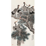 朱祖義 四尺《松韻仙風(fēng)》 中國(guó)老子書(shū)畫(huà)院副院長(zhǎng)