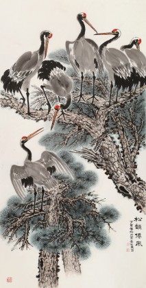 朱祖義 四尺《松韻仙風》 中國老子書畫院副院長
